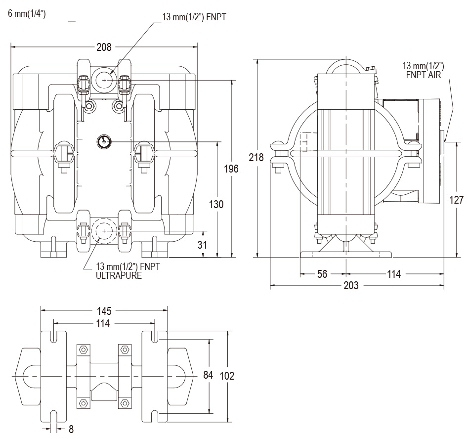 進(jìn)口氣動隔膜泵